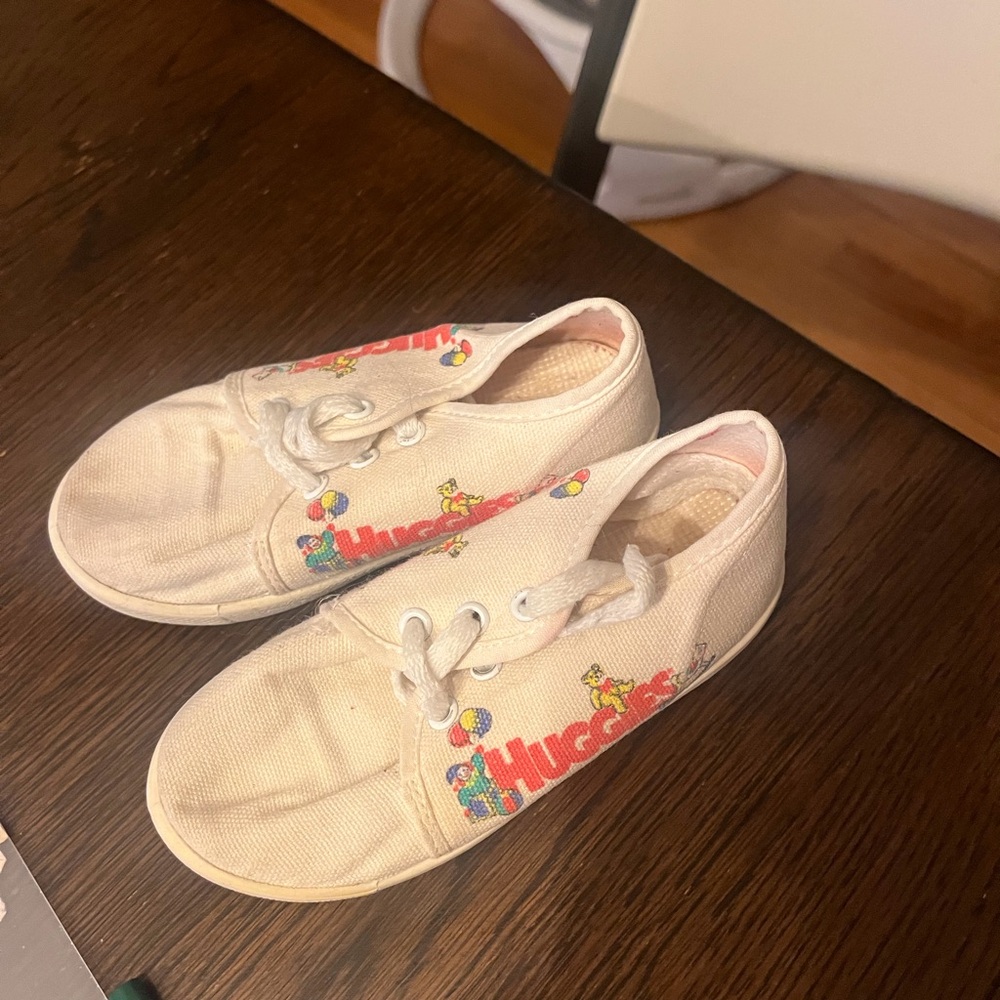 Huggies Kids Canvas Sneakers - White with Colorful Accents
